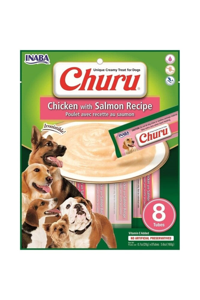 Ciao Churu Somonlu Ve Tavuklu Tamamlayıcı Köpek Ödül Maması 8 X 20 GR | SRC: Barcode: 8859387701138